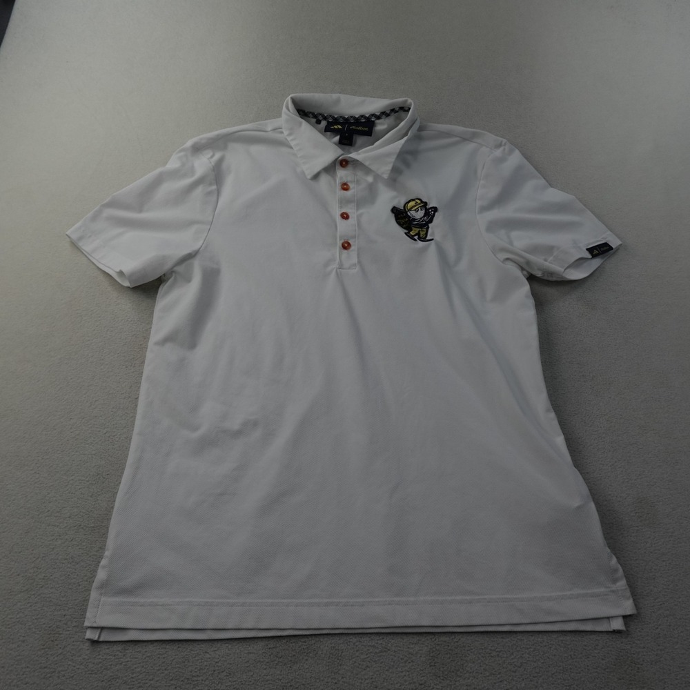 adidas x Malbon Golf Polo Mens S White Buckets Crosby Collection IN7569